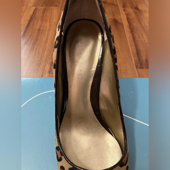Nine West| Freda Leopard Print Fur Genuine Leather Heels - Picture 7 of 12